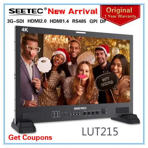 SEETEC LUT215 21.5인치 3D LUT 방송 스튜디오 모니터 3G-SDI 4K HDMI 호환 HD 1920 x1080 야외 촬영용