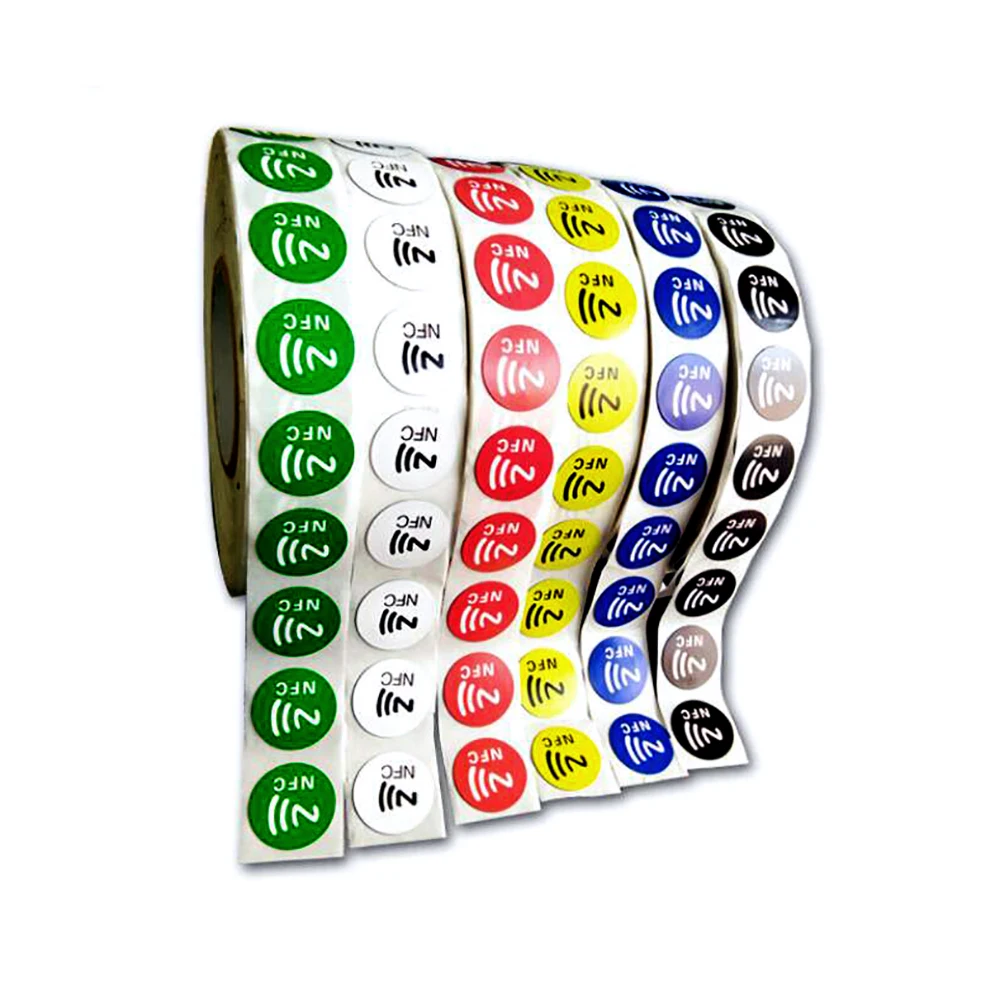 6pcs/lot NFC Tags Stickers NFC213 Label Rfid Tag Card Adhesive Key Tags llaveros llavero Token Patrol