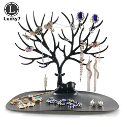 Fashion Deer Earrings Necklace Ring Pendant Bracelet Jewelry Display Stand Tray Tree Rack Jeweler Storage Organizer Holder bts