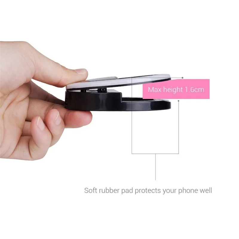 LED Selfie Lamp Selfie Ring Flash Light Mobile Phone Clip Smartphone Beauty For iPhone 14 12 11 Pro Max Lens Light Lamp Holder