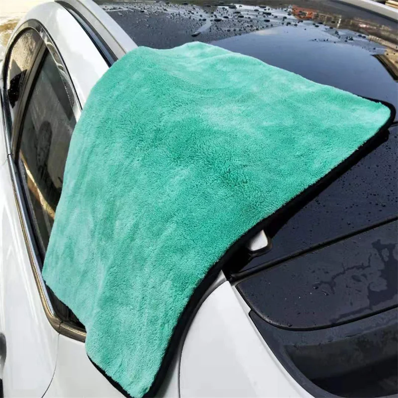 1200GMS Auto Microfiber Towels Seamless Drying Towels for Cars Soft Car Drying Cloth Car Wash Detailing Buffing Polishing Towel