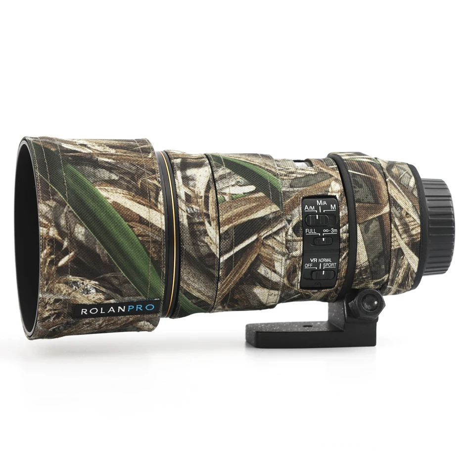 Imagem -02 - Rolanpro Câmera Lens Camouflage Rain Cover Capa Protetora Estojo Impermeável de Armas Nikon Af-s F4e pf ed vr Af-s 300 mm