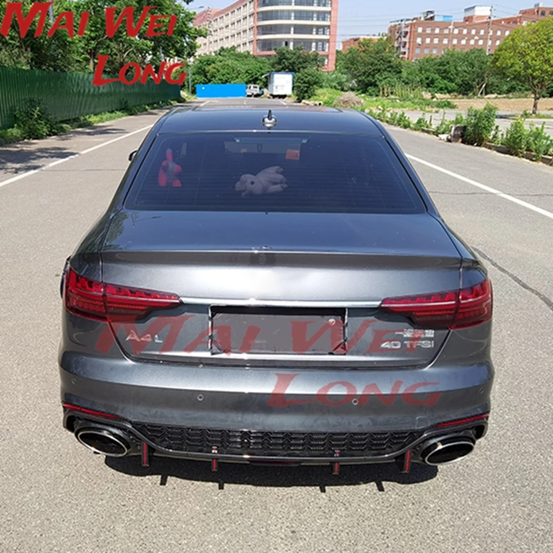 

Rear Bumper Lip Diffuser for Audi new A4 S4 S-Line Sedan 2020+ (Not fit standard A4) Car Accessories