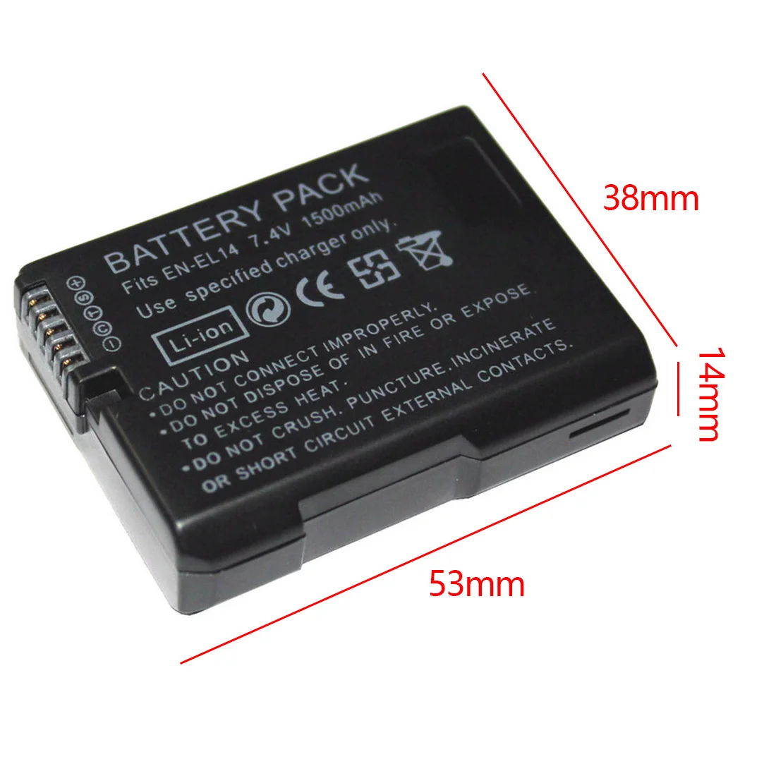 New Original MH-24 7.4V 1500mAh EN-EL14 Battery Enel14 EN EL14 Camera Battery Pack Nikon D5100 P7000 P7100 D5200 D3100 D3200