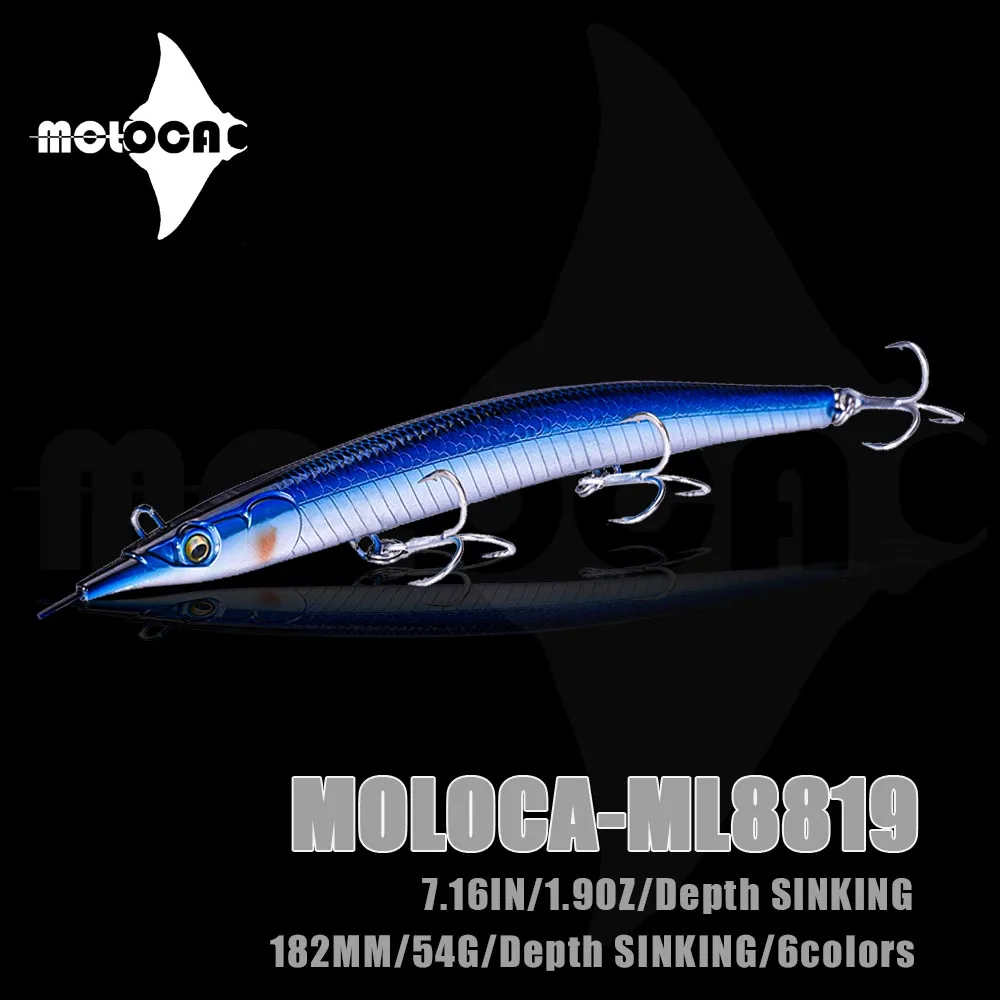 Fishing Accessories Pencil Lure 54g 182mm Sinking Peche A La Carpe Mar Fish Leurre Carnassier Isca Artificial Equipment Angeln