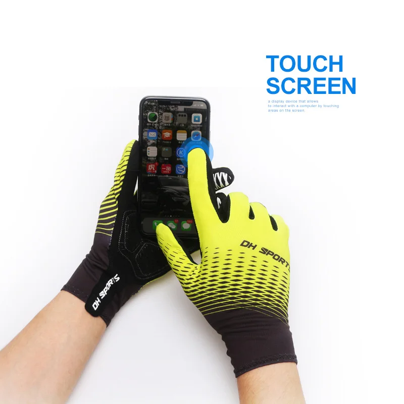 New Full Finger Cycling Gloves With Socks Sport Shockproof Anti Slip MTB Touch Screen