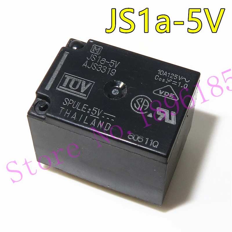 JS1a-5V AJS3319 4Pin 10A 125V Mới Ban Đầu Rơ Le