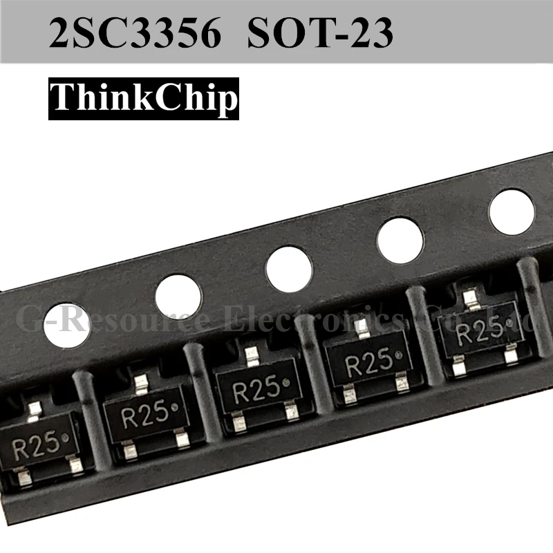 (1000pcs) 2SC3356 SOT-23 SMD NPN high frequency amplifier transistor frequency 2G 4G 5G 7G (Marking R25/R25.)