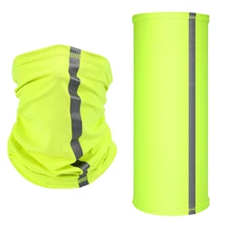 High Visibility Neck Gaiter Reflective Summer Bandana Wind Dust Sun Protection Scarf Multi-purpose Headdress