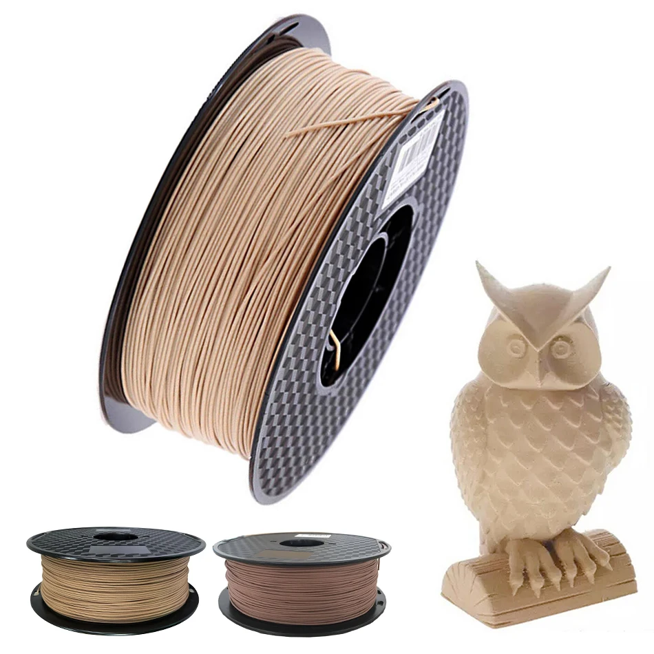 

PLA Filament 1.75mm Wood Pla Filaments 3D Printer Non-toxic 500g/250g Sublimation Supplies Wooden Effect 3D Printing Materials