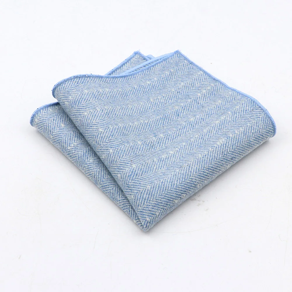 Men's High Quality Wool Cotton Handkerchief Pocket Square