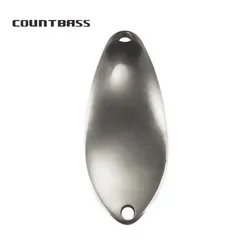 Countbass 50pcs Brass Micro Salmon Fishing Spoon Blanks 2.3g 2.8g , Blank Fishing Lures for Bass Pike