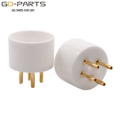 EU 4PIN TUBE BASE Gold plated vacuum tube sockets base for 300B 811 2A3 274 5Z3 5U4G Vacuum Tube