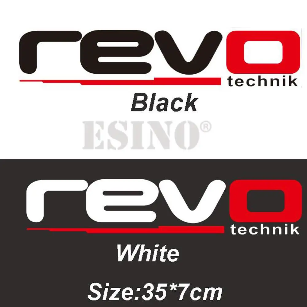 Car Styling REVO Technik PVC 3D Carving Decal Waterproof Car Body Bumper Glass Decorative Sticker Pattern Vinyl