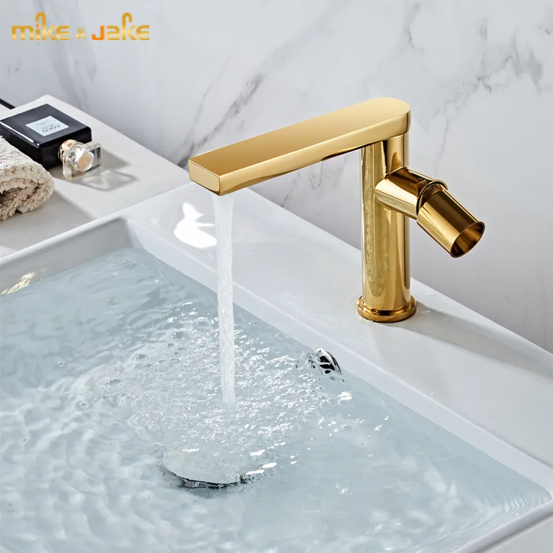 

Shiny gold Brass faucet crane basin faucet bathroom hot and cold single handle faucet basin sink crane bathroom tap