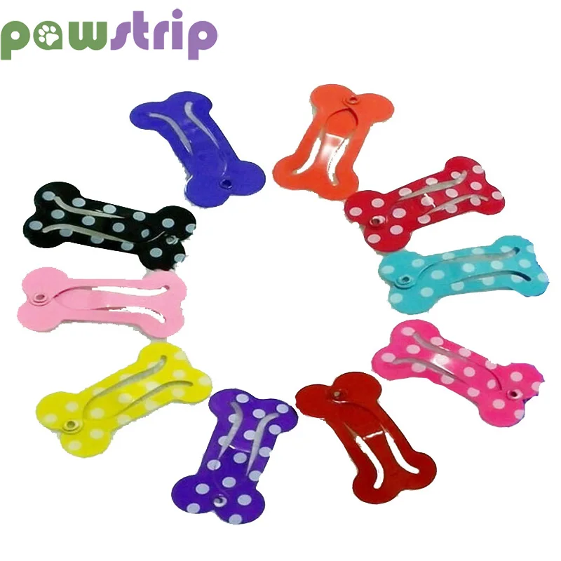 

Pawstrip 10pcs/Lot Bone Shaped Dogs Hairpins for Small Dog Hair Clips Puppy Cat Grooming Supplies Pet Grooming Accessories