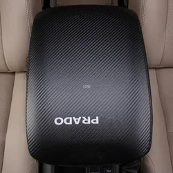 Carbon Fiber Skin Car Center Armrest Case Cover for Toyota Land Cruiser Prado 120 2003 2004 2005 2006 2007 2008 2009 Year