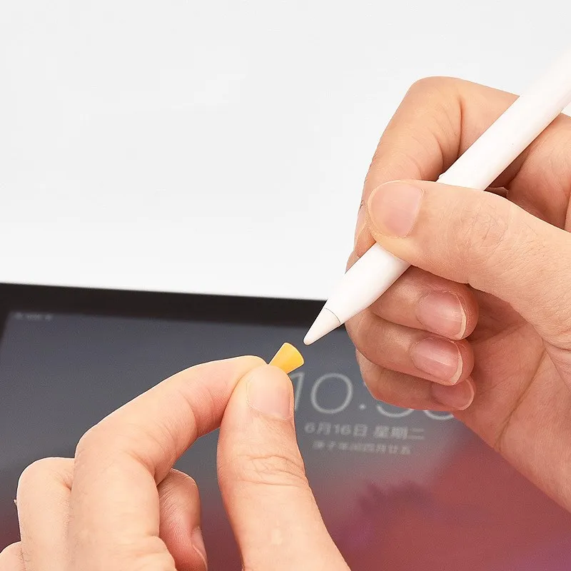 Estuche de silicona con pantalla táctil para Apple Pencil 1, 2 Generación, reemplazo de punta de lápiz, 1, 2 estuches, 8 paquetes