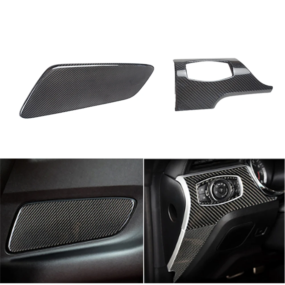 

RHD only Real Dry Carbon Fiber Interior Trims 10pcs/set For Ford Mustang 2015up Car Interior Accessories