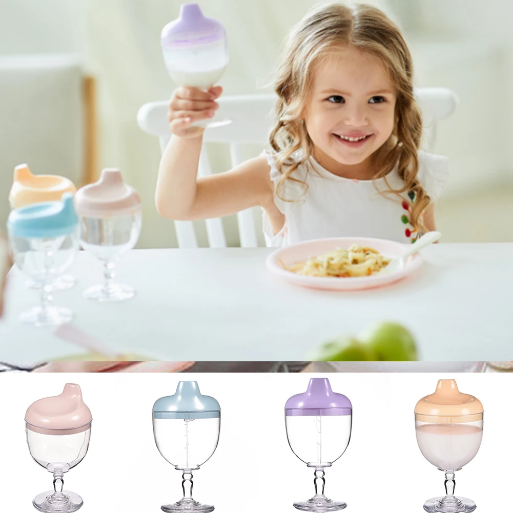 High Quality Baby Cup Plastic Goblet Party Juice Milk Cup Drink Cup Tumble Resistant Drinking Cups