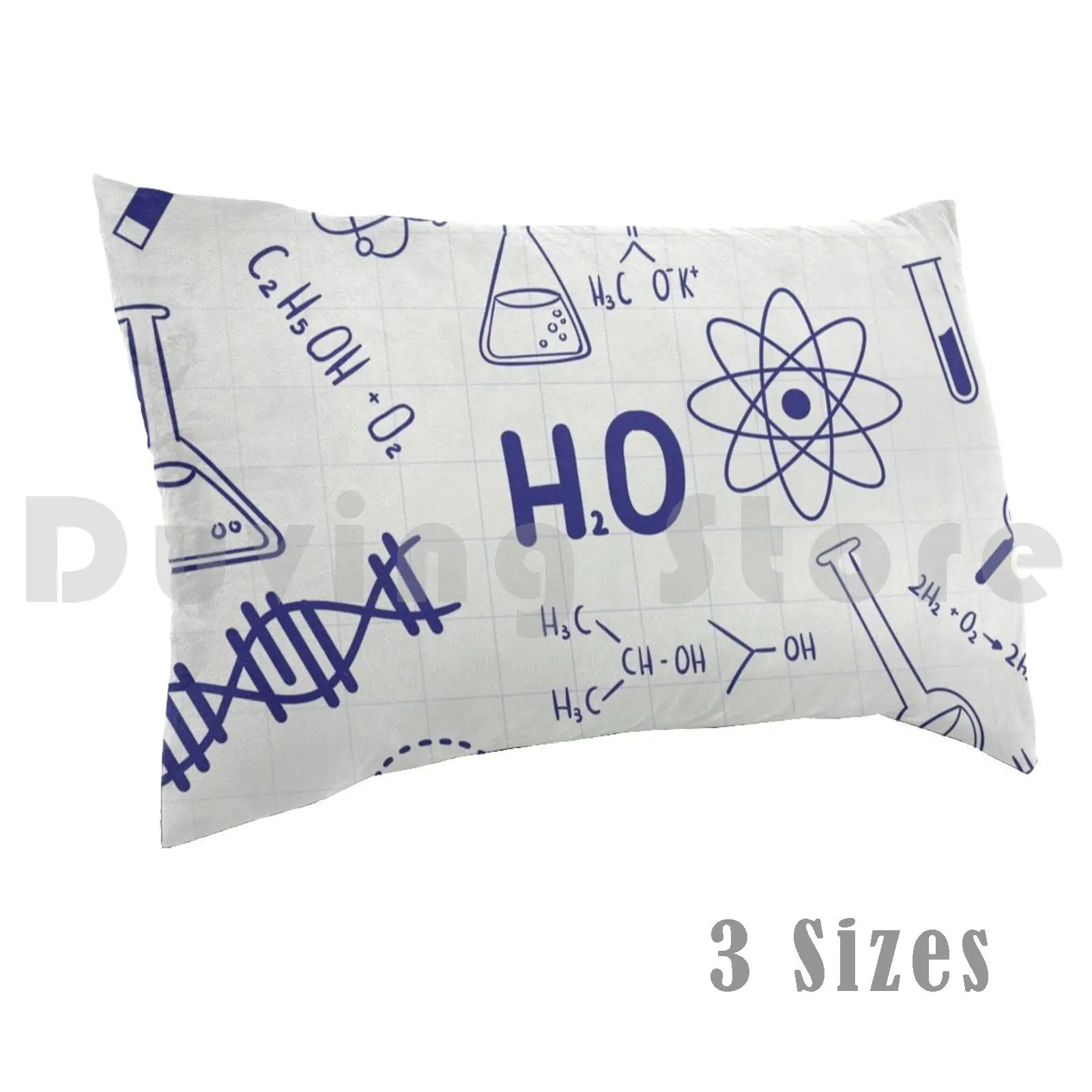 Science Cheat Sheet Pillow Case DIY 50*70 Dorm Decorations School Chemistry Biology Formulas College