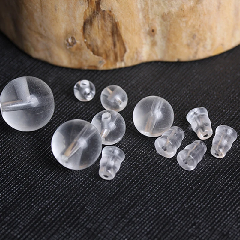 4A Natural White Quartz T-Junction Buddha Head Quartz Crystal Single Bead DIY Jewelry Making