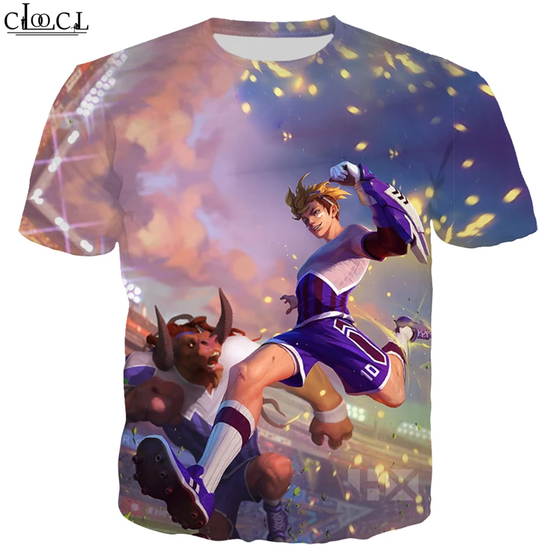 CLOOCL Pulsefire Nottingham Striker Ezreal T Shirts 3D Print Men T Shirt Sweatshirt Unisex Streetwear Tops T344