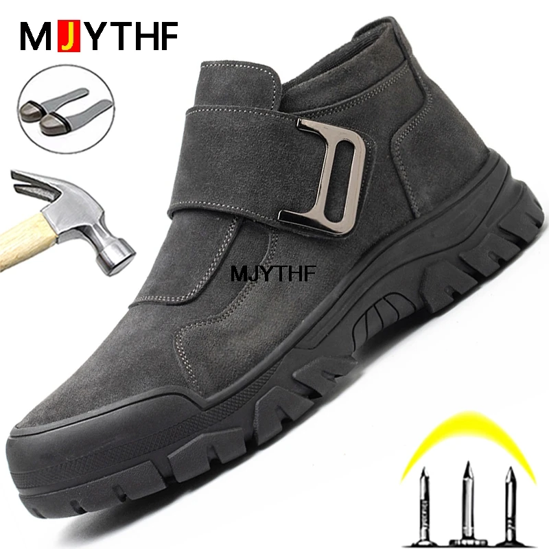 Zapatos indestructibles para hombre, calzado de seguridad con punta de acero, antigolpes, antipinchazos, para exteriores