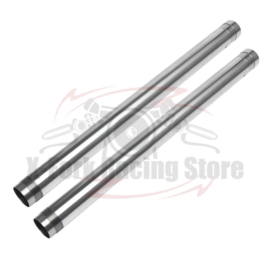 Motorbike Front Fork Tubes Inner Pipes Silver Pair For SUZUKI GSX-S750 2018-2019 51110-13K00 51120-13K00 41X544mm GSXS 750