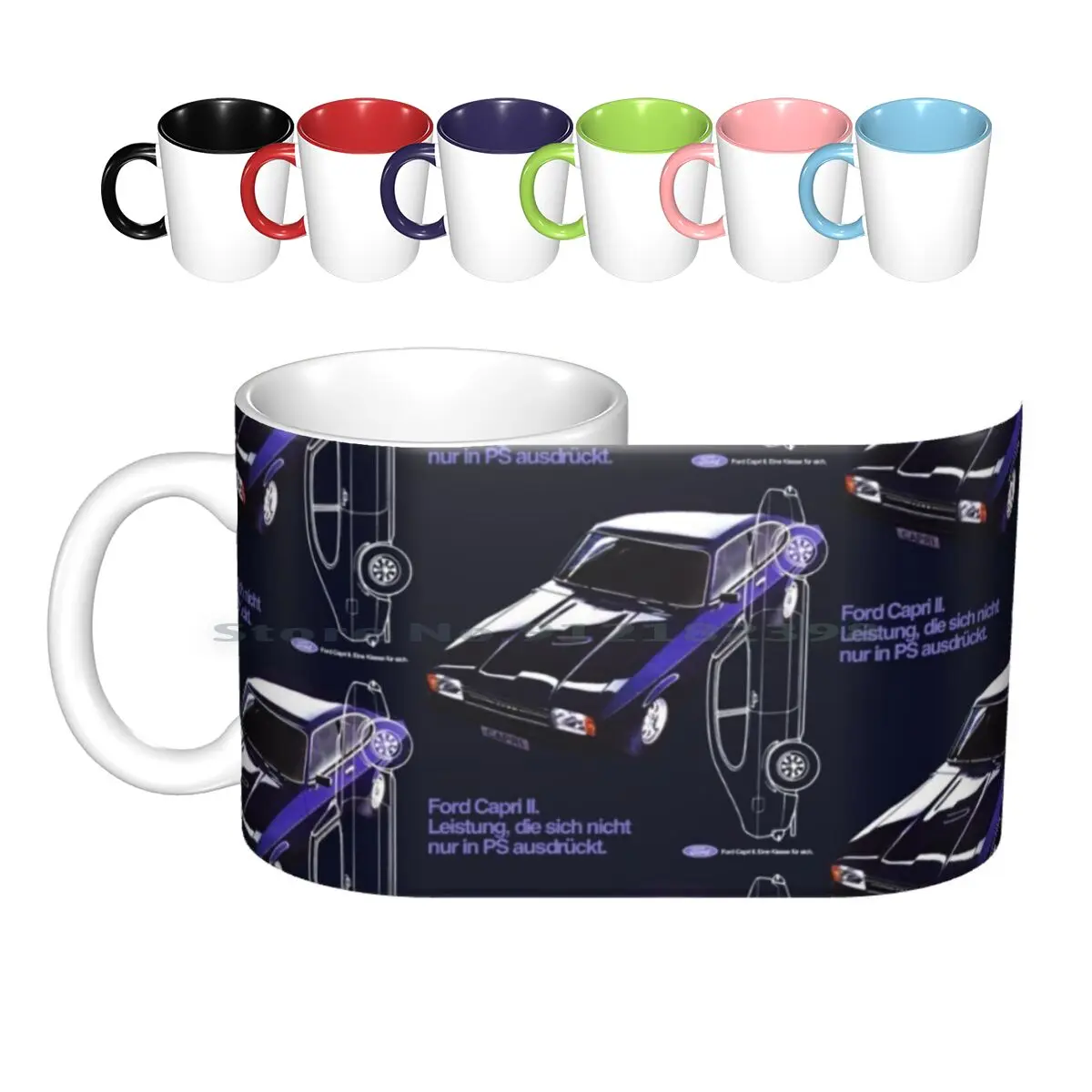 Capri Ii Ceramic Mugs Coffee Cups Milk Tea Mug Capri Coupe Sports Sports Car Car Cars Classic Classic Car Classic Cars Mum Dad