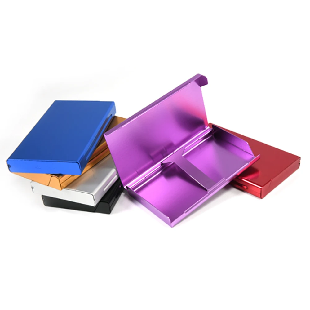 Hot Smoking Cigarettes Aluminum Cigarette Case Cigar Holder Pocket Box Storage Container Gift Box for Man/Women Tray