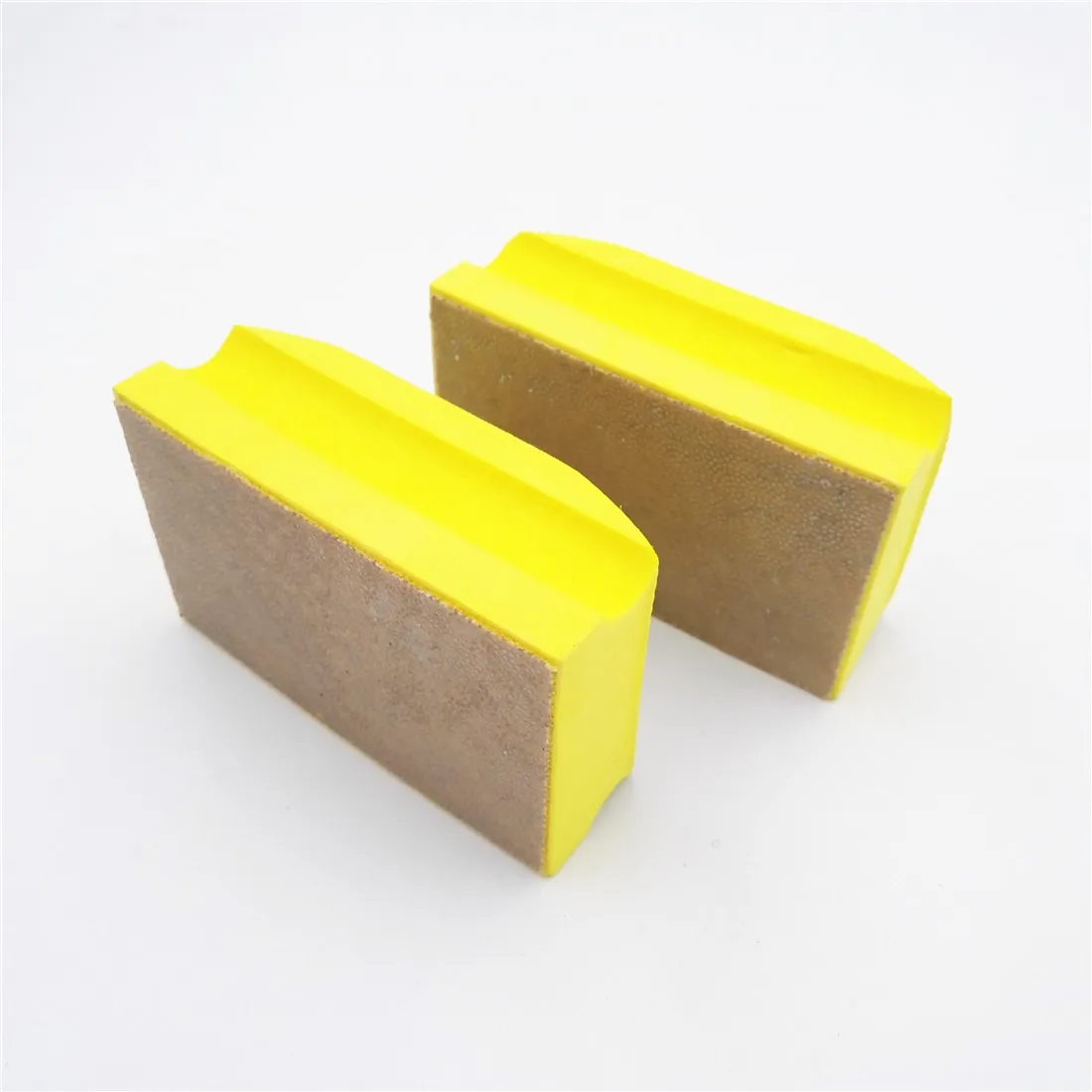 SHDIATOOL 1pc tampone per lucidatura a mano con diamante elettrolitico punteggiato 90X55MM cuscinetto a mano con supporto in schiuma dura per pietra di granito di marmo