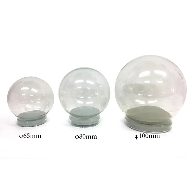 Promotional Gift 45mm Diameter DIY Empty glass snow globe  Crystal ball snow ball christmas