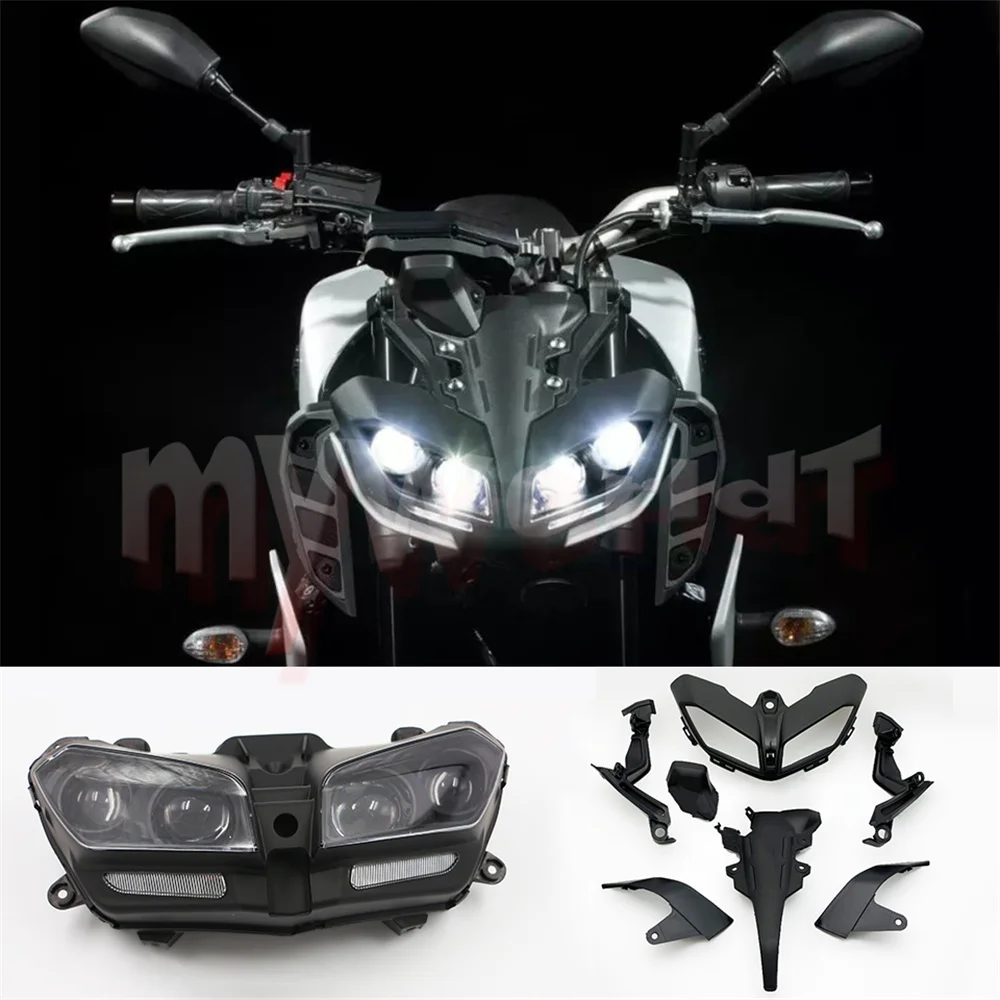 Headlight Set Assembly Bracket Fit For YAMAHA MT09 MT-09 2017 - 2020 2018 2019 FZ09 17 18 19 20