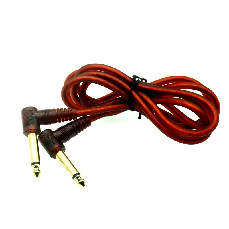 Premium pedał efektów gitarowych kabel krótki kąt prosty 90 stopni Mono Jack 6.3/6.5/6.35/6.35mm Audio kabel krosowy do gitary 1M 3M 5