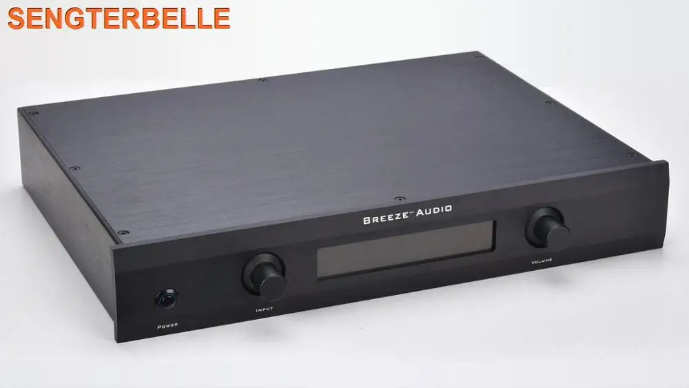 BZ4307 Nero Tutto In Alluminio Preamplificatore Enclosure XLR Pre-amp Caso Amplificatore audio telaio 430 MILLIMETRI * 70MM * 308 MILLIMETRI