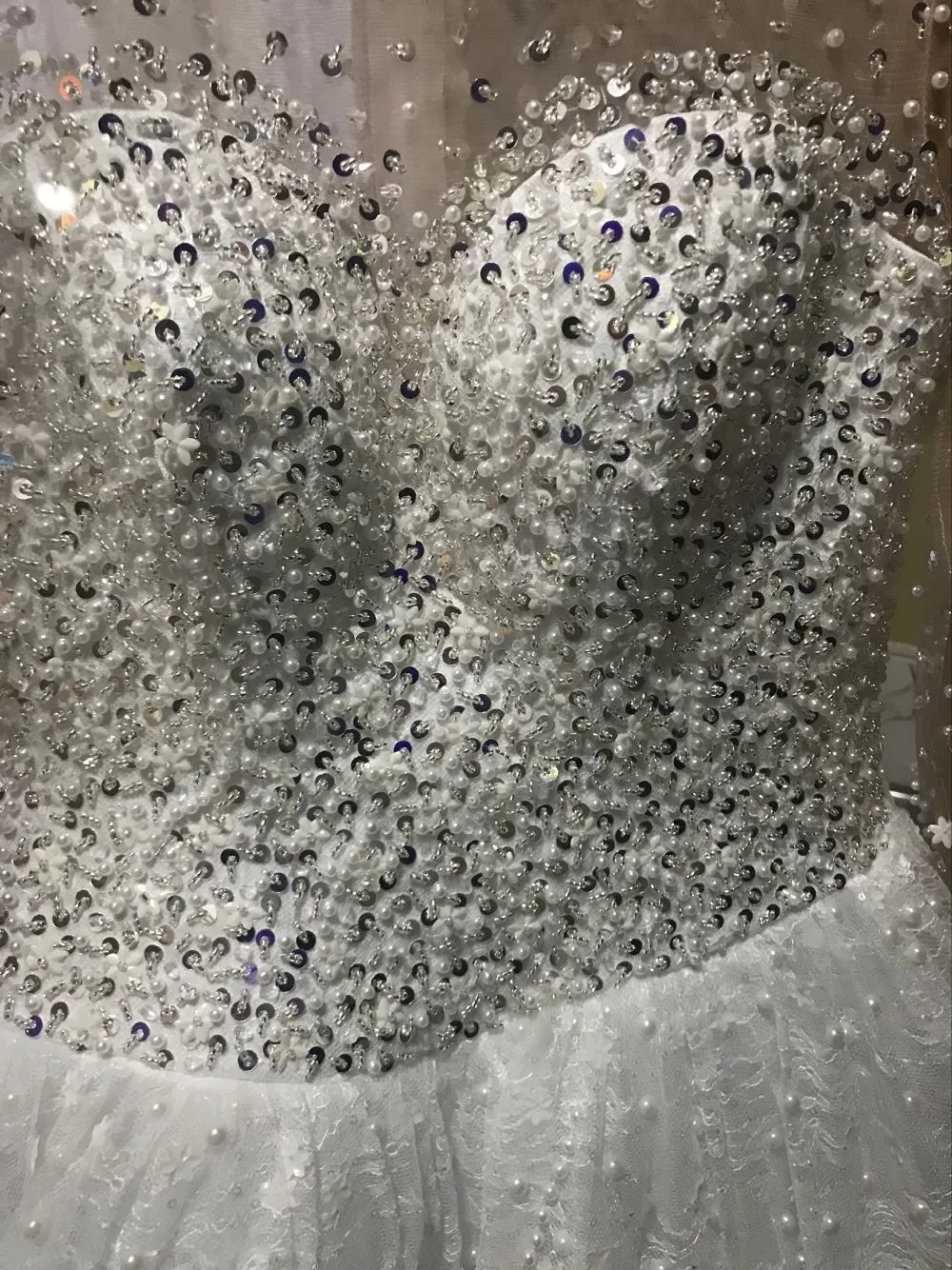 Robe de Mariée Bouffante à Perles Luxueuses, Manches sulf, Clip, Col Haut, Patients aniques, Quelle que soit la Vintage, 2023