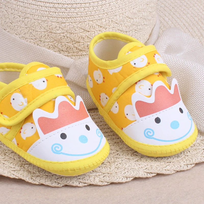 Cartoon Pink Newborn Baby Girl Boy Shoes Cotton Toddler Anti-slip Shoes Soft Sole Baby First Walk zapatos 2023 Spring