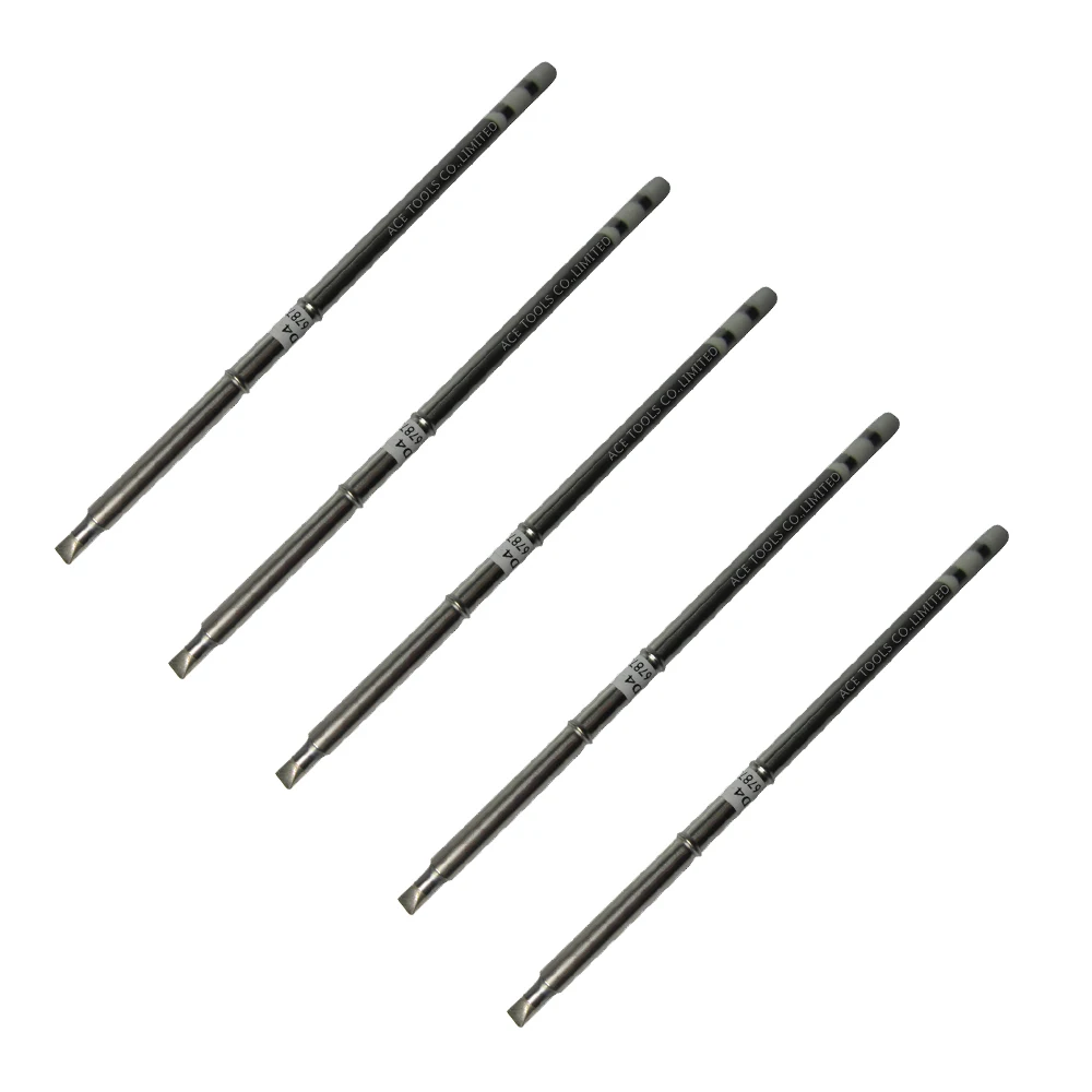 5 PCS T12-D4 Replace Soldering Tip for HAKKO FM-203FM-203 FM-204 FM-206 FX-951 FX-950 FX-952 FX-9501 FM-2028 FM-2027 FM-2021