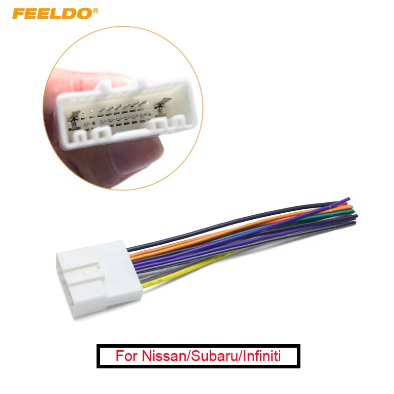 

FEELDO 1PC 15Pin Car Audio Stereo Wiring Harness Adapter For Nissan/Subaru/Infiniti Install Aftermarket CD/DVD Stereo #FD-4241