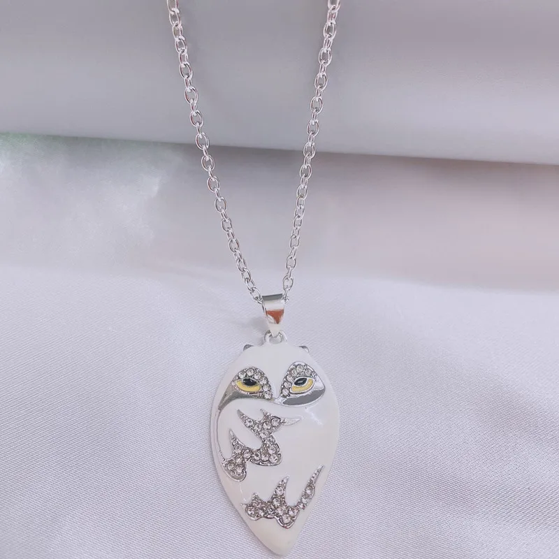 Devil Pendant Necklace Rhinestone Owl Animal Pendant Link Chain Choker Fashion Trend Party Jewelry Holiday Gift For Women Gift