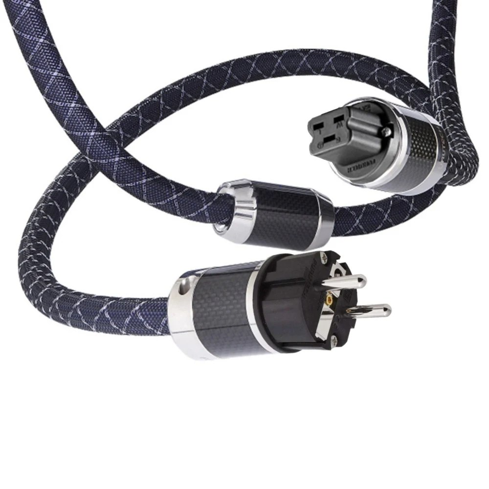 

Furutech nanoflux-18 OCC 20A FI-52 (R) Rhodium carbon fiber fever EU AC power cable FI-E50 plug fever audio Schuko HiFi