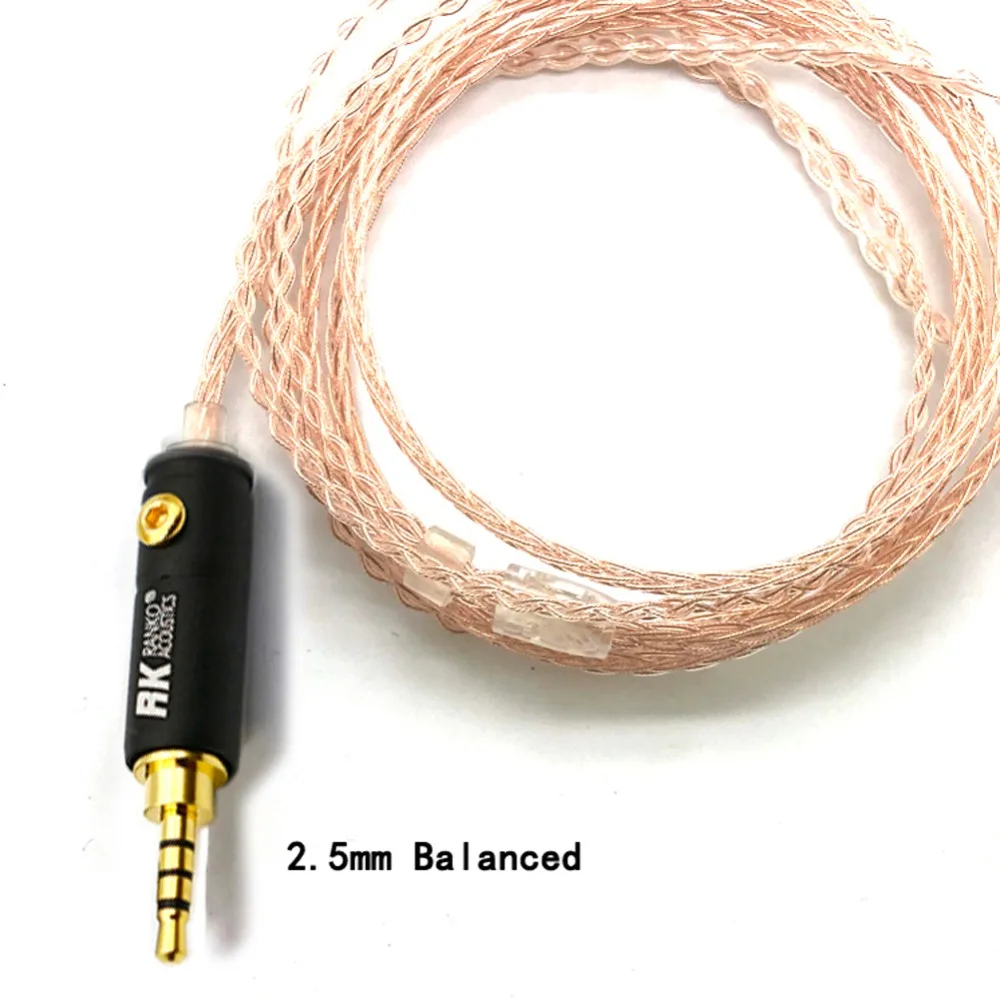 TOP-HiFi spedizione gratuita 8 Core 0.75mm 2pin cavo di aggiornamento cuffie per orecchie Ultimate UE TF10 TF15 5Pro SF3 SF5 UE18 cuffie