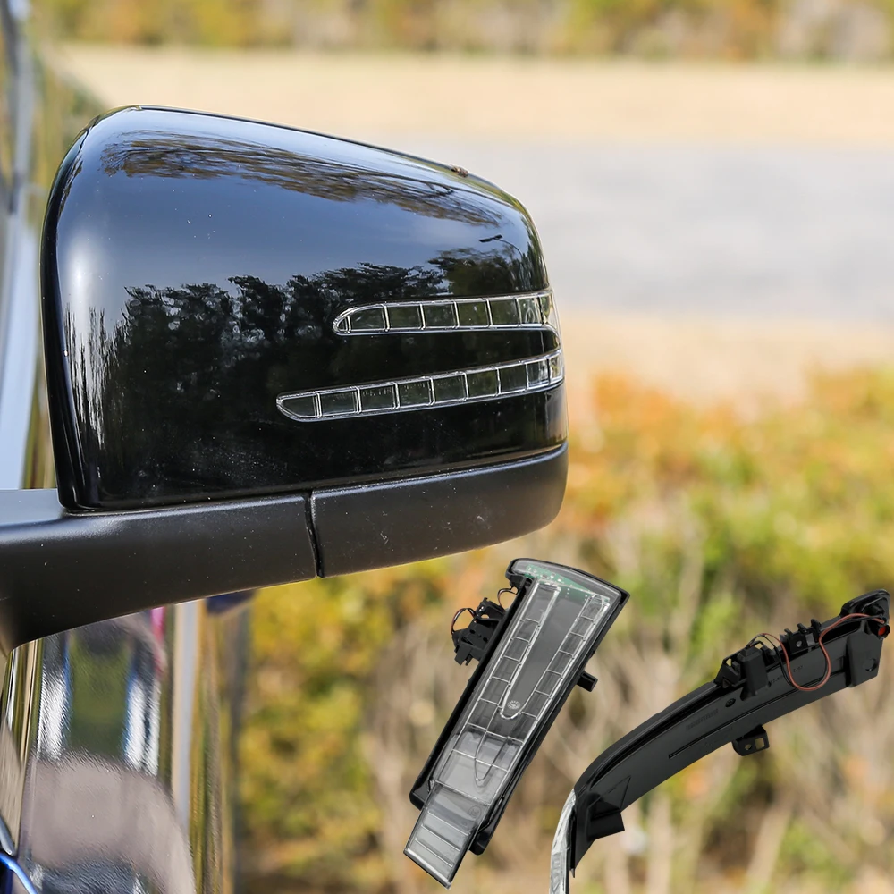 Indicador do espelho retrovisor do carro, lâmpada LED Blinker, luzes de sinalização para Mercedes Benz W221, W212, W204, W176, W246, X156, C204, C117, 12V