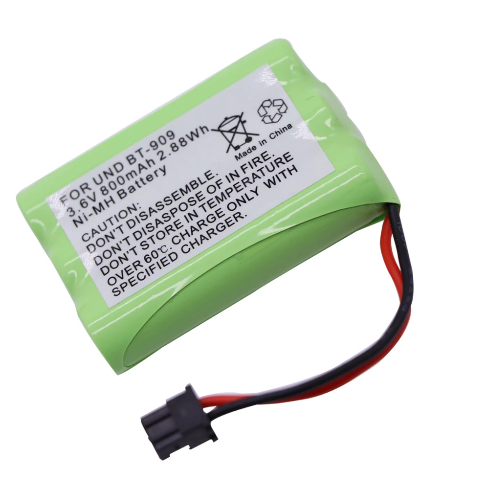 3 batteries AAA 3.6V 800mah NI-MH pour uniden BT-909 BT909 3.6V, pour jouets électriques RC, installations d'éclairage de sécurité