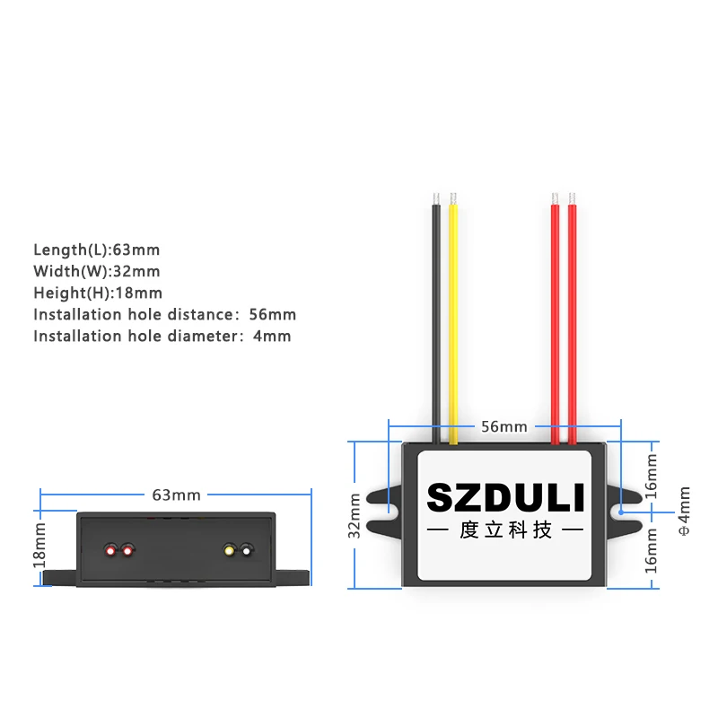 AC12V to DC12V AC to DC power supply module 10-20V to 12V monitoring transformer waterproof converter CE RoHS