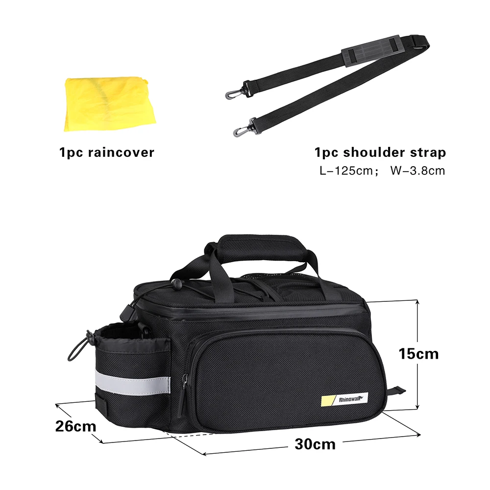 Rhinowalk Bicycle Carrier Bag Big Sale Rack Trunk Pannier Bag Cycling Multifunctional Large Capacity Travel Bag With Rain Cover