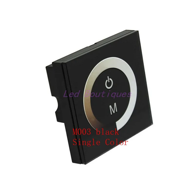 DC12-24V M001 RGB colorful touch controller M003 monochrome single M002 double panel Glass wall embedded LED panel controller