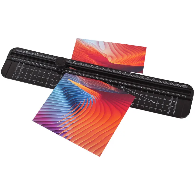 A4 Portable Paper Cutter Automatic Art Paper Cutter Sliding Suit Paper Cutter Creative Small Fan Photo Cutter Home Stationery