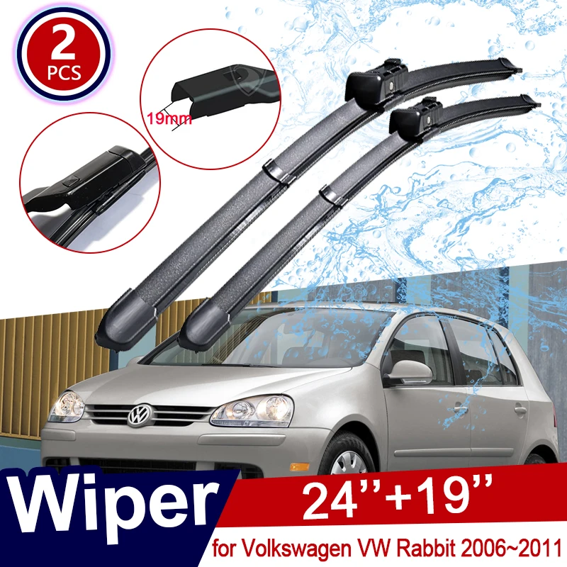 

2x Car Wiper Blade for Volkswagen VW Rabbit 2006~2011 Accessories 2007 2008 2009 2010 Front Window Windshield Windscreen Sticker